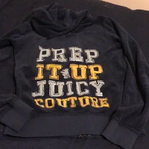 Terry cloth juicy couture zip up hoodie. Size med